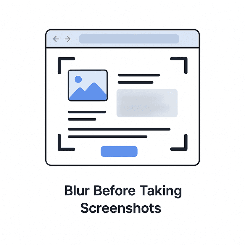 Screenshot blur demonstration