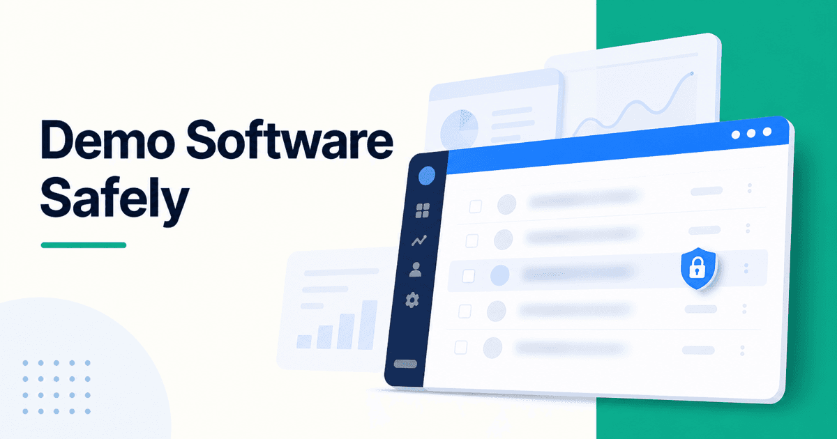 How to Demo Your Software Without Exposing Customer Data